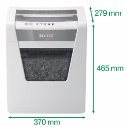 Leitz 80020000 destructeur de papier Découpage par micro-broyage 22,3 cm Blanc
