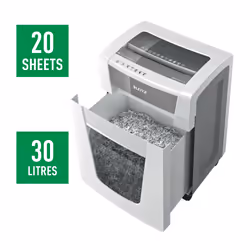 Leitz 80060000 destructeur de papier Destruction croisée 23 cm Blanc - Vue supplémentaire 4
