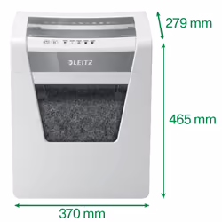 Leitz IQ Office P-5 destructeur de papier Découpage par micro-broyage 22,3 cm Blanc