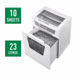 Leitz IQ Office P-5 destructeur de papier Découpage par micro-broyage 22,3 cm Blanc