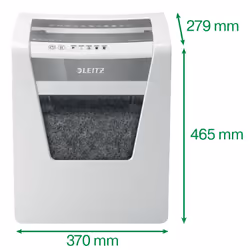 Leitz IQ Office P-4 destructeur de papier Destruction croisée 22,3 cm Blanc