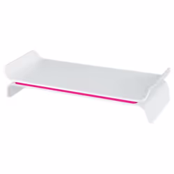 Leitz 65040023, 68,6 cm (27"), Réglage de la hauteur, Rose, Blanc
