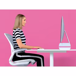 Leitz 65040023 support d'écran plat pour bureau 27" Rose, Blanc
