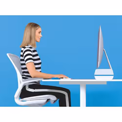 Leitz 65040036 support d'écran plat pour bureau 27" Bleu, Blanc