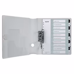 Leitz WOW intercalaire Polypropylène (PP) Noir, Blanc