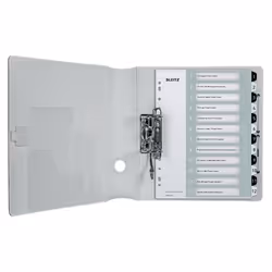 Leitz WOW intercalaire Polypropylène (PP) Noir, Blanc