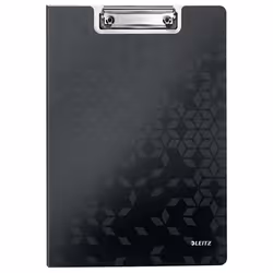 Leitz WOW, Noir, 75 feuilles, A4, Métal, Polymousse, 1 pochettes, 230 mm