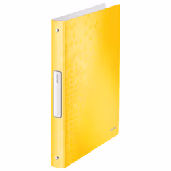 Leitz WOW, A4, Anneau rond, Rangement, Polypropylène (PP), Jaune, Brillant