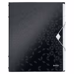 Leitz WOW, Porte-documents, Polypropylène (PP), Noir, A4, 80 g/m², 260 mm