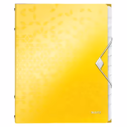 Leitz WOW, Jaune, Polypropylène (PP), A4, 80 g/m², 265 mm, 17 mm
