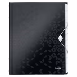 Leitz WOW, Porte-documents, Polypropylène (PP), Noir, A4, 80 g/m², 265 mm