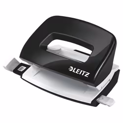 Leitz 50601095, 10 feuilles, Noir, Blanc, Métal, Plastique, 8 cm, 5,5 mm, A4, A5, A6