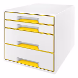 Leitz WOW CUBE, 4 tiroir(s), Blanc, Mat, Monochromatique, 287 mm, 270 mm