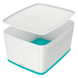 Leitz 52161051 Boîte de rangement Rectangulaire Synthétique ABS Bleu, Blanc