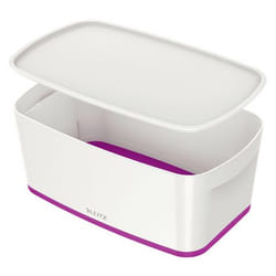 Leitz MyBox WOW Boîte de rangement Rectangulaire Synthétique ABS Violet, Blanc