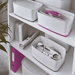Leitz MyBox WOW Boîte de rangement Rectangulaire Synthétique ABS Violet, Blanc