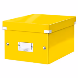 Leitz Click &amp; Store WOW, Boîte de rangement, Jaune, Rectangulaire, Polypropylène (PP), Monochromatique, Intérieure