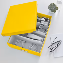 Leitz Click & Store WOW Boîte de rangement Rectangulaire Polypropylène (PP) Jaune