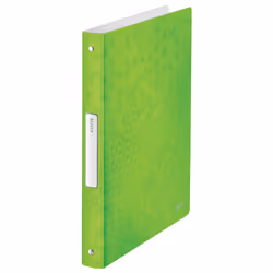 Leitz WOW, A4, Anneau rond, Rangement, Polypropylène (PP), Vert, Brillant