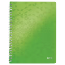 Leitz 46380054, Motif, Vert, A4, 80 feuilles, 80 g/m², Couverture souple