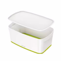 Leitz 52291054, Boîte de rangement, Vert, Blanc, Rectangulaire, Synthétique ABS, Monochromatique, Blanc