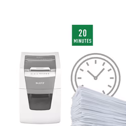 Leitz 80110000 destructeur de papier Destruction croisée 22 cm Gris, Blanc - Vue supplémentaire 10