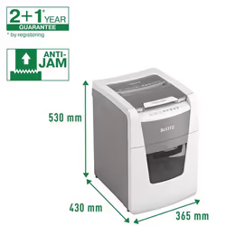 Leitz 80110000 destructeur de papier Destruction croisée 22 cm Gris, Blanc - Vue supplémentaire 14