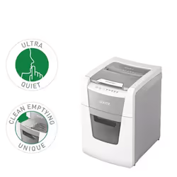 Leitz 80110000 destructeur de papier Destruction croisée 22 cm Gris, Blanc - Vue supplémentaire 5