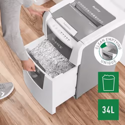 Leitz 80110000 destructeur de papier Destruction croisée 22 cm Gris, Blanc - Vue supplémentaire 9