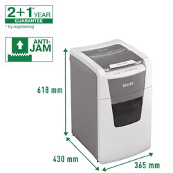 Leitz 80130000 destructeur de papier Destruction croisée 22 cm Gris, Blanc - Vue supplémentaire 14