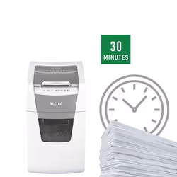Leitz 80140000 destructeur de papier Découpage par micro-broyage 22 cm Gris, Blanc - Vue supplémentaire 10