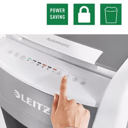 Leitz 80150000 destructeur de papier Destruction croisée 22 cm Gris, Blanc - Vue supplémentaire 12