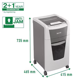 Leitz 80150000 destructeur de papier Destruction croisée 22 cm Gris, Blanc - Vue supplémentaire 15