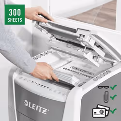 Leitz 80150000 destructeur de papier Destruction croisée 22 cm Gris, Blanc - Vue supplémentaire 7