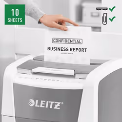 Leitz 80150000 destructeur de papier Destruction croisée 22 cm Gris, Blanc - Vue supplémentaire 8