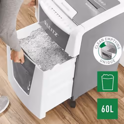 Leitz 80150000 destructeur de papier Destruction croisée 22 cm Gris, Blanc - Vue supplémentaire 9