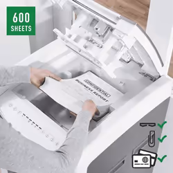 Leitz 80170000 destructeur de papier Destruction croisée 22,3 cm Gris, Blanc - Vue supplémentaire 7