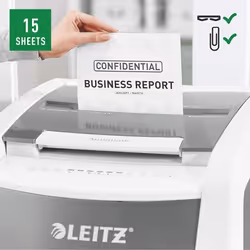 Leitz 80170000 destructeur de papier Destruction croisée 22,3 cm Gris, Blanc - Vue supplémentaire 8