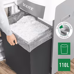 Leitz 80170000 destructeur de papier Destruction croisée 22,3 cm Gris, Blanc - Vue supplémentaire 9