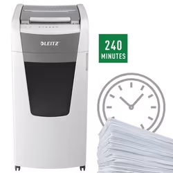 Leitz 80180000 destructeur de papier Découpage par micro-broyage 22,3 cm Gris, Blanc - Vue supplémentaire 10