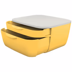 Leitz 53570019 bac de rangement de bureau Polystyrène Blanc, Jaune - Vue supplémentaire 5