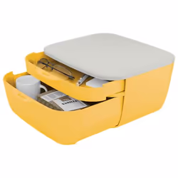 Leitz 53570019 bac de rangement de bureau Polystyrène Blanc, Jaune - Vue supplémentaire 6