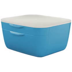 Leitz 53570061, Polystyrène, Bleu, Blanc, A4, A5, 2 tiroir(s), 251 mm, 275 mm