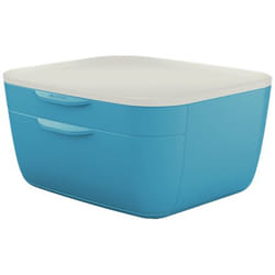 Leitz 53570061 bac de rangement de bureau Polystyrène Bleu, Blanc