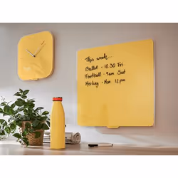 Leitz 90170019 horloge murale Horloge murale à quartz Carré Jaune - Vue supplémentaire 4