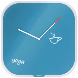 Leitz 90170061 horloge murale Horloge murale à quartz Carré Bleu - Vue supplémentaire 6