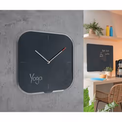 Leitz 90170089 horloge murale Horloge murale à quartz Carré Noir