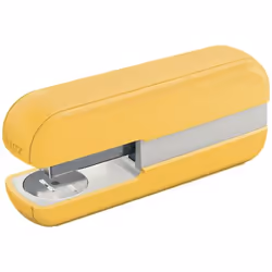 Leitz 55670019, 30 feuilles, Jaune, Agrafes classiques, 100x P3 (24/6) or 140x P3 (26/6), Métal, Plastique, 80 g/m²