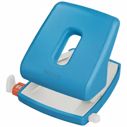 Leitz 50040061, 30 feuilles, Bleu, Métal, 8 cm, 5,5 mm, A4, A5, A6, Folio, US-Quart, 8 x 8 x 8 cm