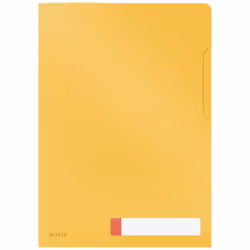 Leitz 47080019, Porte-documents, A4, Polypropylène (PP), Jaune, Mat, Portrait